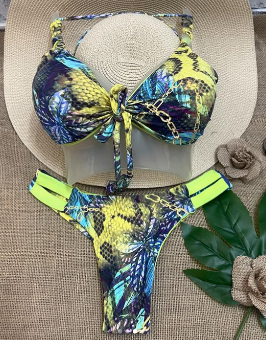 Bikini Azul y Amarillo